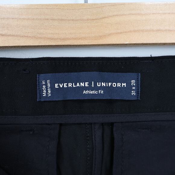 NWOT Everlane Men's The Performance Chino Uniform Athletic Fit Black Size 31x28 - Picture 8 of 9